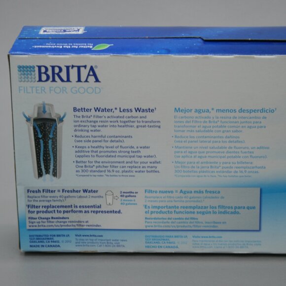 Two - 5 Packs (10) Brita 636011 Replacement Water Filters Pitchers & Dispensers - Picture 6 of 9